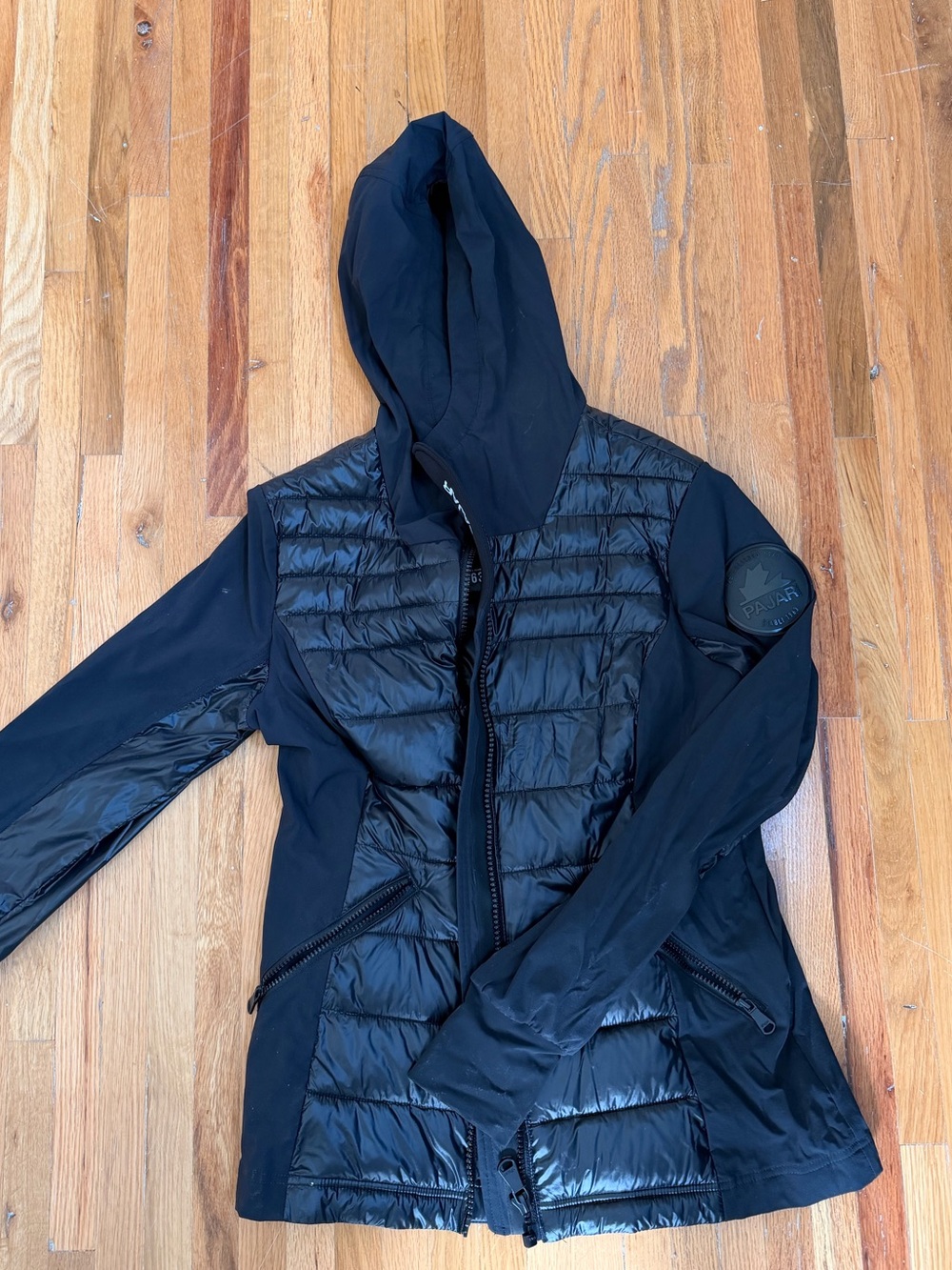 Pajar Black Quilted Hooded Puffer Jacket